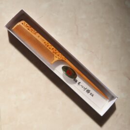 Japanese Real Tsuge Kushi Boxwood Hair Comb L Camellia Oil Impregnated Carving