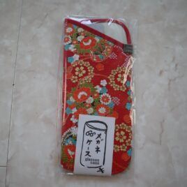 Kyoto Kyukyodo Japanese Yuzen Dyeing Pattern Paper Glass Case Japan